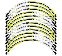 Pegatinas para Llantas De Motocicleta para TMAX 500 530 560 2023 Pegatina Reflectante para Llanta Rueda Motocicleta Calcomanía Scooter Cinta A Rayas Accesorios Impermeables(A)
