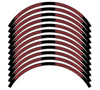 Pegatinas para Llantas De Motocicleta para TMAX T-MAX 500/530 TMAX500 TMAX530 Pegatina Rueda Reflectante Motocicleta Scooter Llanta Calcomanía Cinta A Rayas(Red)