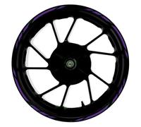 Pegatinas para Llantas De Motocicleta para Yamaha MT-125 MT125 Pegatinas para Rueda Delantera Trasera Motocicleta Llanta Reflectante Impermeable Modificada 17 Pulgadas(008)