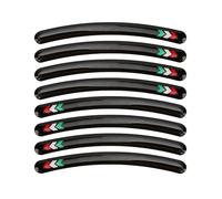 Pegatinas para llantas de rueda, calcomanías reflectantes impermeables de epoxi para neumáticos de motocicleta, para, coches de carreras, 8 Uds., 12x1cm (marchesini)