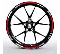 Pegatinas para Llantas Motocicleta para Kawasaki para Yamaha Pegatina Reflectante Rueda Motocicleta 17 Pulgadas Llanta con Rayas Dentro Calcomanía del Cubo(17inch 02)