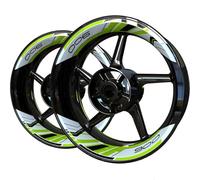 Pegatinas para Llantas Pegatinas Reflectantes para Llantas De Motocicleta para Kawasaki Z900 Z 900 Adhesivos A Rayas para Llantas Ruedas Calcomanías para Moto(Color 5)