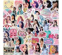 Pegatinas para Melanie Martinez 50Pcs para ordenador portátil, paquete para casco, equipaje, ordenador, monopatín, coche, motocicleta, calcomanía para adolescentes y adultos