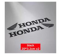 Pegatinas para Motocicleta Honda Wings of Dreams, decoración para Coche, Scooter, Casco, Impermeables, Reflectantes, Coloridas.(B3 Black)