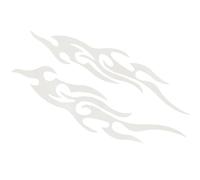 Pegatinas Para Motos, Pegatinas De Llamas Para Automóviles, 2 Piezas Emblemas Impermeables Modernos Para Automóvil Buzón Maleta Scooter Motonieve