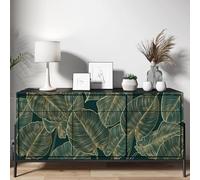 Pegatinas para mueble - Hojas 3617681857815 - Adhesivo + protección brillante - Altura 20 x 50 cm