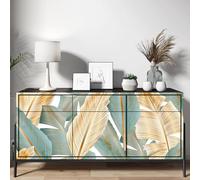 Pegatinas para mueble - Hojas 3617681858515 - Adhesivo + protección mate - Altura 20 x 50 cm