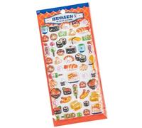 Pegatinas para niños - 1000 pegatinas temáticas de alimentos de dibujos animados 3D para alimentos hinchados niños etiquetas Kawaii snack álbum de recortes premios premios de recompensa aulas