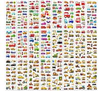 Pegatinas para Niños 24pcs, Pegatina Infantiles 3D Puffy Stickers para Vehículos con Autos y Excavadoras, Stickers Autoadhesivos para Manualidades Scrapbooking Regalos y Decoración, Cada uno es único