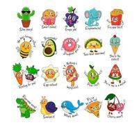 Pegatinas Para Niños | Pegatinas Divertidas De Dibujos Animados Animal Comida Patrón - 800 Piezas Para Monopatín Botella Botella De Agua Portátil Maleta