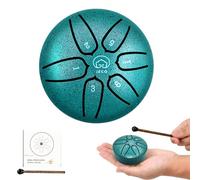 Pegatinas para notas de piano, Tambor de Lengua de Acero 3 Pulgadas 6 Notas, Handpan Drum Instrumento para Infantil