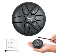 Pegatinas para notas de piano, Tambor de Lengua de Acero 3 Pulgadas 6 Notas, Handpan Drum Instrumento para Infantil