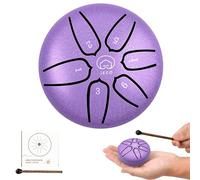 Pegatinas para notas de piano, Tambor de Lengua de Acero 3 Pulgadas 6 Notas, Handpan Drum Instrumento para Infantil