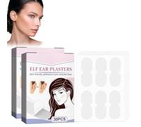 Pegatinas Para Orejas De Elfo, 60 Piezas, Parches Transparentes Para Crear Un Rostro En Forma De V, Corrector De Postura Para Orejas, Adhesivos Indoloros Y Reutilizables