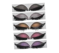 Pegatinas para Pestañas Postizas con Sombra de Ojos, 5 Pares Pvc