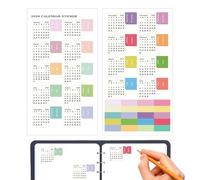 Pegatinas para Planificadores,Etiquetas de Gestión del Tiempo 2026 - Stickers de Calendario y Diario Etiquetas Coloridas,Para Hogar Escuela Oficina Agenda Cuaderno Estudiante y Profesor