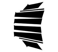 Pegatinas Para Postes Pilares En Negro Brillante Embellecedor Exterior Para Puertas Y Ventanas Para Nissan Para Kicks P15 2018 2019 2020 2021 2022 2023 POMPOMPUR