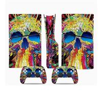 Pegatinas Para PS5 Slim Skin Disc Edition & Para Digital Consola Mando Cubierta Vinilo Fundas Compatible Resistente Arañazos 18620 Cubierta De Calcomanía(Disc Version)
