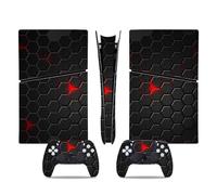 Pegatinas Para PS5 Slim Skin Disc Edition & Para Digital Consola Mando Cubierta Vinilo Fundas Compatible Resistente Arañazos 44321 Cubierta De Calcomanía(Disc Version)