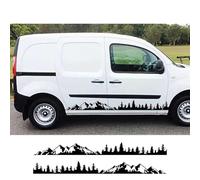 Pegatinas para Puerta Lateral de Coche, para Renault Kangoo 1, 2, 3, 4x4, MK1, MK2, MK3, Furgoneta, gráficos de árbol de montaña, calcomanías de Vinilo, Accesorios de Tuning para Coche.