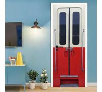 Pegatinas Para Puertas 3d Mural Autoadhesivo Decoración Del Hogar Pegatina De Pared Arte Pegatina Dormitorio Armario Cristal BañO Cartel Extrable,95x215cm