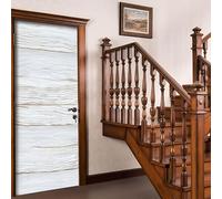 Pegatinas para Puertas de Tablero de Madera Vintage Door Stickers 3D Adhesivo Vinilo Pegatina Puerta Rústico Murales Póster Decorativas de Pared Mural Papel Pintado 90x200 cm a/2831
