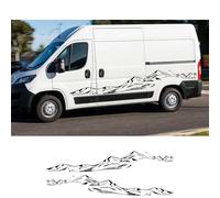 Pegatinas para Puertas Laterales de Coche con diseño de montaña, decoración para Furgonetas, para Fiat Ducato, para Peugeot, para Boxer para Citroën Jumper.