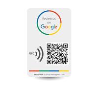Pegatinas para Reseñas de Google - 1 Pegatina QR & NFC - Déjanos tu Reseña en Google Pegatina - iPhone & Android - Pegatina para Impulsas mis Reseñas - Configuración en Casa | MESSAGENES