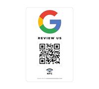 Pegatinas para Reseñas de Google - 1 Pegatina QR & NFC - Déjanos tu Reseña en Google Pegatina - iPhone & Android - Pegatina para Impulsas mis Reseñas - Configuración en Casa | MESSAGENES