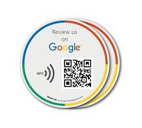 Pegatinas para Reseñas de Google - 2 Pegatinas QR & NFC - Déjanos tu Reseña en Google Pegatina - iPhone & Android - Pegatina para Impulsas mis Reseñas - Configuración en Casa | MESSAGENES