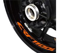 Pegatinas para Rueda De Motocicleta, Calcomanías Reflectantes Decoradas, Funda Impermeable para Africa-Twin CRF1100L Crf 1100l Fondo llanta Reflectante(Color4)