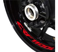 Pegatinas para Rueda De Motocicleta, Calcomanías Reflectantes Decoradas, Funda Impermeable para Africa-Twin CRF1100L Crf 1100l Fondo llanta Reflectante(Color9)