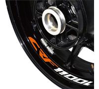 Pegatinas para Rueda De Motocicleta, Calcomanías Reflectantes Decoradas, Funda Impermeable para Africa-Twin CRF1100L Crf 1100l Fondo llanta Reflectante(Color2)