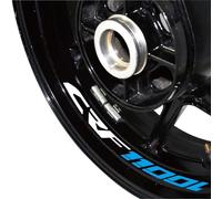 Pegatinas para Rueda De Motocicleta, Calcomanías Reflectantes Decoradas, Funda Impermeable para Africa-Twin CRF1100L Crf 1100l Fondo llanta Reflectante(Color5)