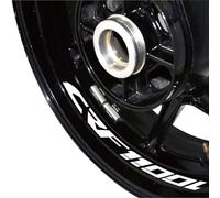 Pegatinas para Rueda De Motocicleta, Calcomanías Reflectantes Decoradas, Funda Impermeable para Africa-Twin CRF1100L Crf 1100l Fondo llanta Reflectante(Color7)