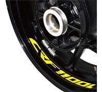 Pegatinas para Rueda De Motocicleta, Calcomanías Reflectantes Decoradas, Funda Impermeable para Africa-Twin CRF1100L Crf 1100l Fondo llanta Reflectante(Color8)