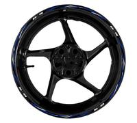Pegatinas para Rueda Delantera Trasera Motocicleta 17 Pulgadas Decoración Reflectante Impermeable para Suzuki GSR 400 600 750(Style 8)