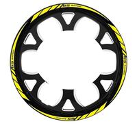 Pegatinas para ruedas Adhesivo Para Rueda De Motocicleta De 19 Y 17 Pulgadas, Calcomanía Para Llantas, Cinta Reflectante A Rayas, Accesorio Para B&mw R 1200 1250 GS F 650 GS G 310 GS F 750 GS(Amarillo