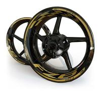 Pegatinas para Ruedas Kit Completo De Pegatinas para Llantas De Motocicleta para Y&amaha FZ6 FZ 6, Pegatinas Reflectantes para Llantas. Kit De Decoración.(Color 3)