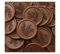 Pegatinas para sellar sobres, Multicolor 30 piezas sello de cera pegatina hoja de peonía for invitaciones de boda tarjetas fiesta(Champagne)