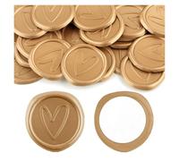 Pegatinas para sellar sobres, Pegatinas con sello de cera, 30 Uds., autoadhesivas, rama de olivo, tarjetas de invitaciones de boda doradas, fiesta(Tz012)