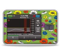 Pegatinas para t:slim X2 bomba de insulina, flor de fiebre myDili Diabetes, color verde