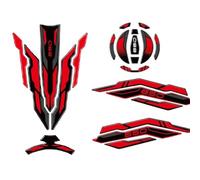 Pegatinas Para Tanque De Combustible De Motocicleta, Calcomanías Protectoras Para Tapa De Gasolina Para K&awasaki Z650 Z 650 2017-2024, Kit Impermeable Pegatina Para El Depósito Gasolina(ROJO,X-1)