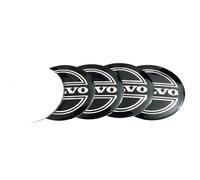 Pegatinas para Tapacubos para Volvo, 4Pcs Impermeables Tapones Adhesivos para Tapacubos Antipolvo y Anticorrosión Centro Rueda Coche,65MM