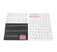 Pegatinas para Teclado de Piano, Autoadhesivas, Extraíbles, 88/61/54/49 Teclas, Letras para Teclado de Piano para Principiantes y Niños que Aprenden