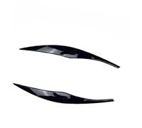 Pegatinas para tintar faros de coche, Jodriva Ceja de faro, for 3, for Serie E90 E91 ABS Negro brillante Ceja de faro Párpado 2005 2006 2007 2008 2009 2010 2011(Schwarz)