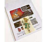 Pegatinas para ukeleles - Hula Girl con flores de hibisco