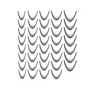 Pegatinas para uñas francesas - Pegatinas para uñas | Calcomanías minimalistas de línea de, punta de media luna 3D, adhesivos artísticos estilo salón | Decoración de fácil de hacer tú mis
