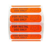 Pegatinas " para uso rectal", pegatinas para uso rectal - 500 pegatinas adhesivas permanentes, pegatinas de caricia impermeables, divertidas pegatinas de broma de mordaza, pegatinas novedosas para
