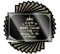 Pegatinas para ventana de coche con texto en inglés "I Can't Keep Calm I'm Going to Be A Nana", calcomanías inapropiadas para carreras (12 x 18 cm)